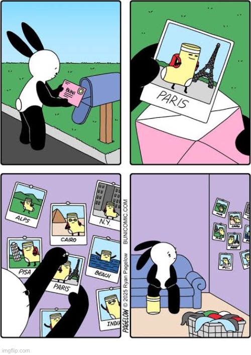 Buni Comics | image tagged in comics,buni comics,socks,photos,world traveler,missing | made w/ Imgflip meme maker