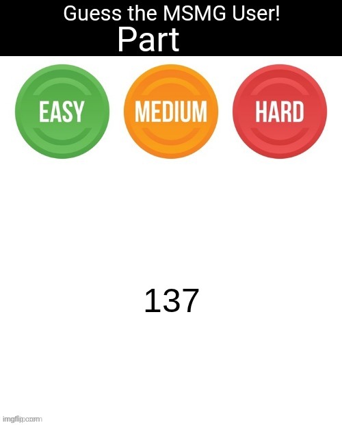 Guess The MSMG User | 137 | image tagged in guess the msmg user | made w/ Imgflip meme maker