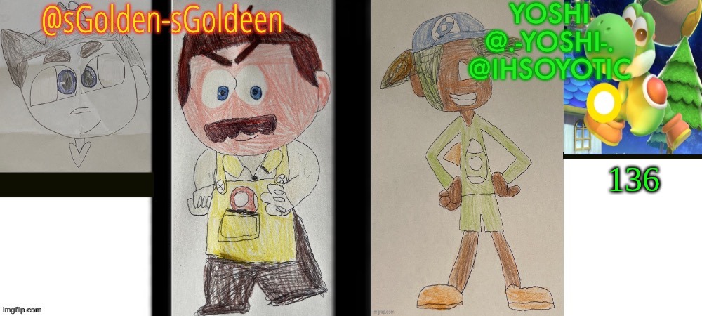 sGoldeen and Yoshi | 136 | image tagged in sgoldeen and yoshi | made w/ Imgflip meme maker