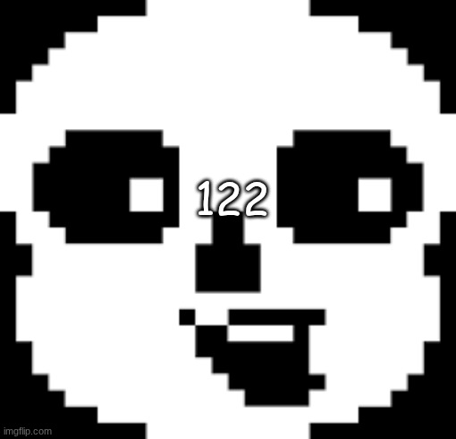 Sans pog | 122 | image tagged in sans pog | made w/ Imgflip meme maker