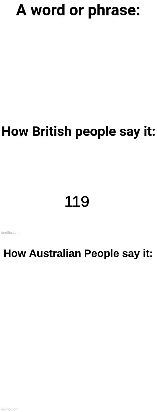 How australian people say it | 119 | image tagged in how australian people say it | made w/ Imgflip meme maker