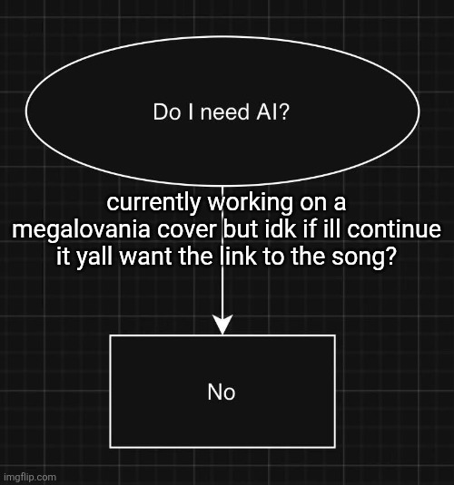 beepbox mod btw | currently working on a megalovania cover but idk if ill continue it yall want the link to the song? | image tagged in do i need ai | made w/ Imgflip meme maker
