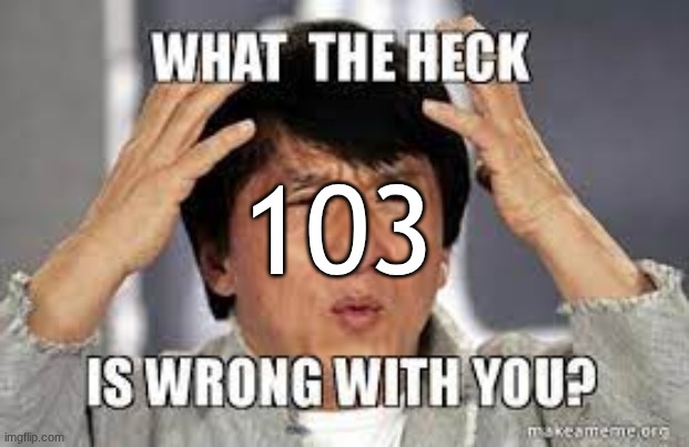 what the heck is wrong with you Jackie Chan | 103 | image tagged in what the heck is wrong with you jackie chan | made w/ Imgflip meme maker