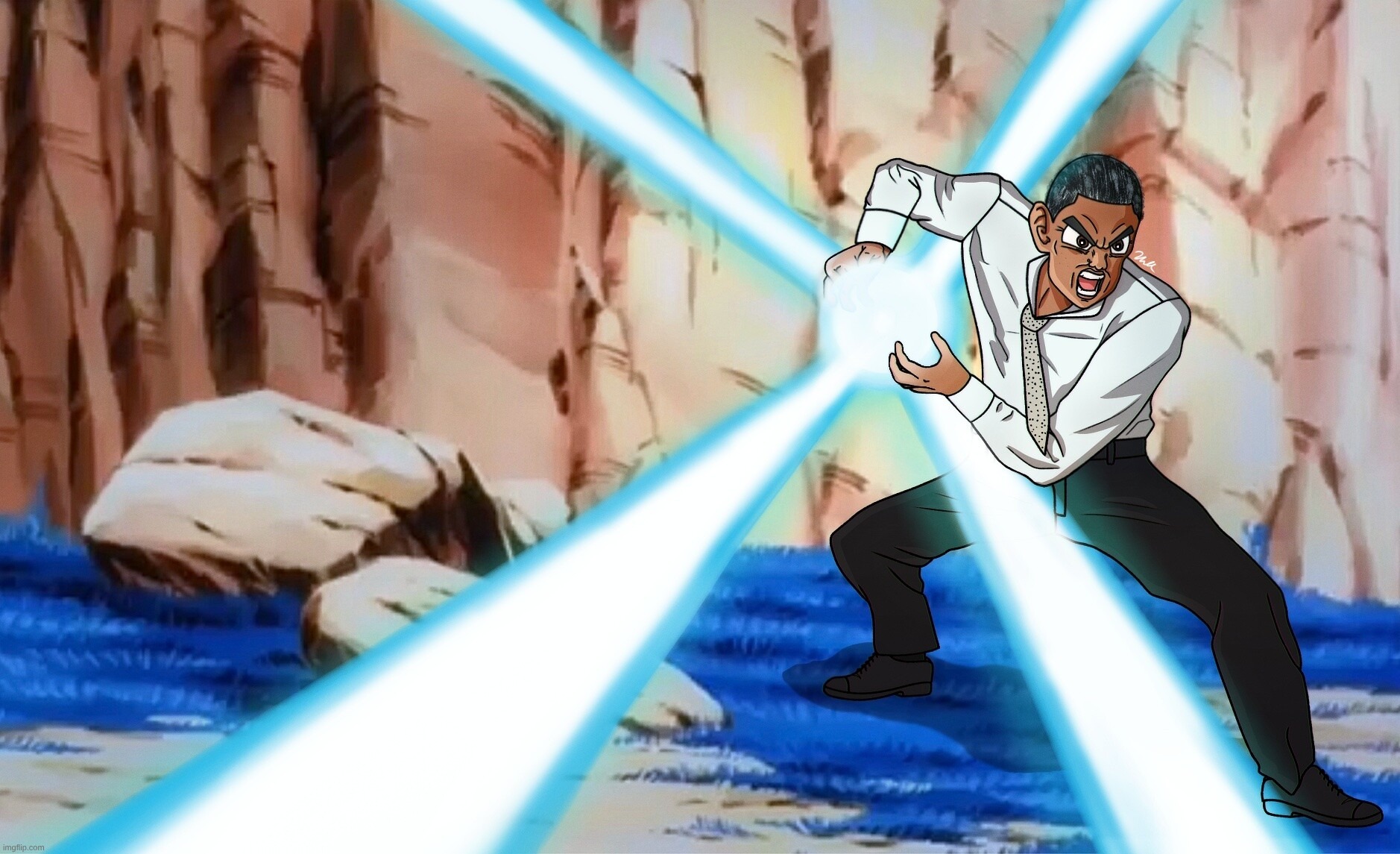 Obamehameha | made w/ Imgflip meme maker