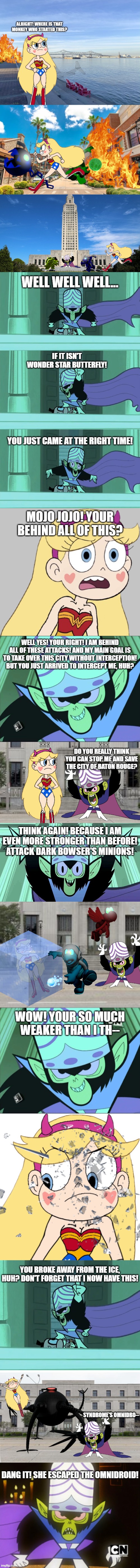 think again! because i am even more stronger than before! attack dark bowser's minions! | image tagged in mojo jojo | made w/ Imgflip meme maker