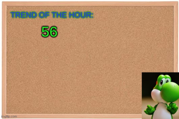 Yoshi: Trend Of The Hour | 56 | image tagged in yoshi trend of the hour | made w/ Imgflip meme maker