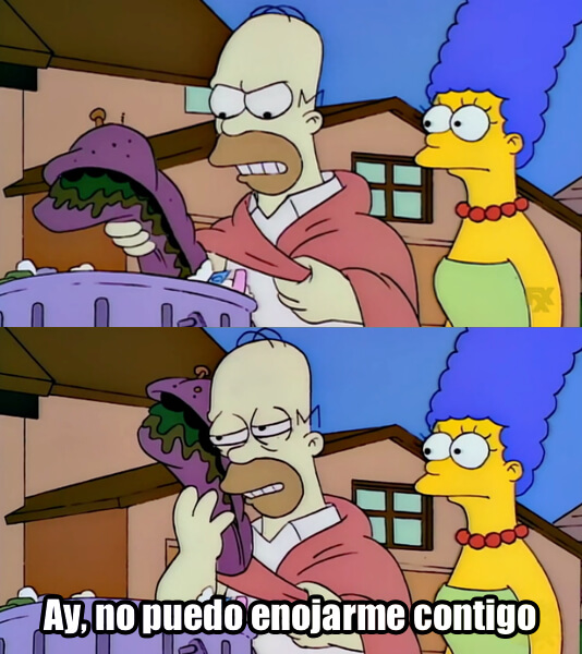 Ay, no puedo enojarme contigo Homero Blank Meme Template