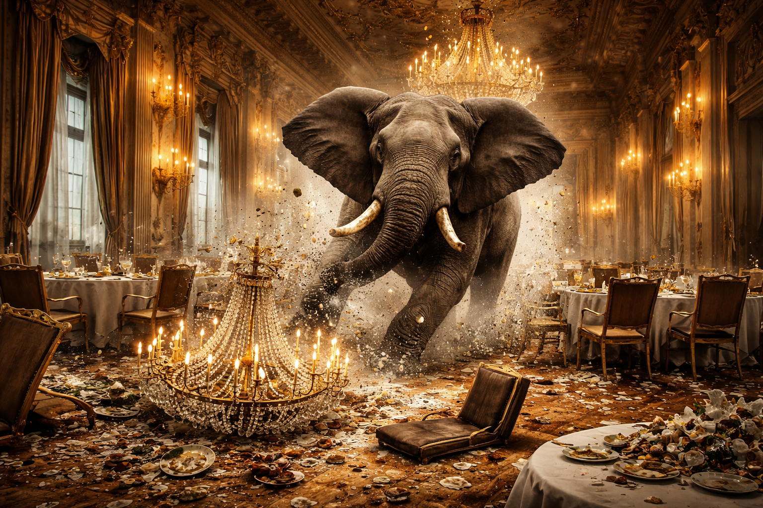 Trump's dream of a White House ballroom wrecked by GOPcorruption Blank Meme Template