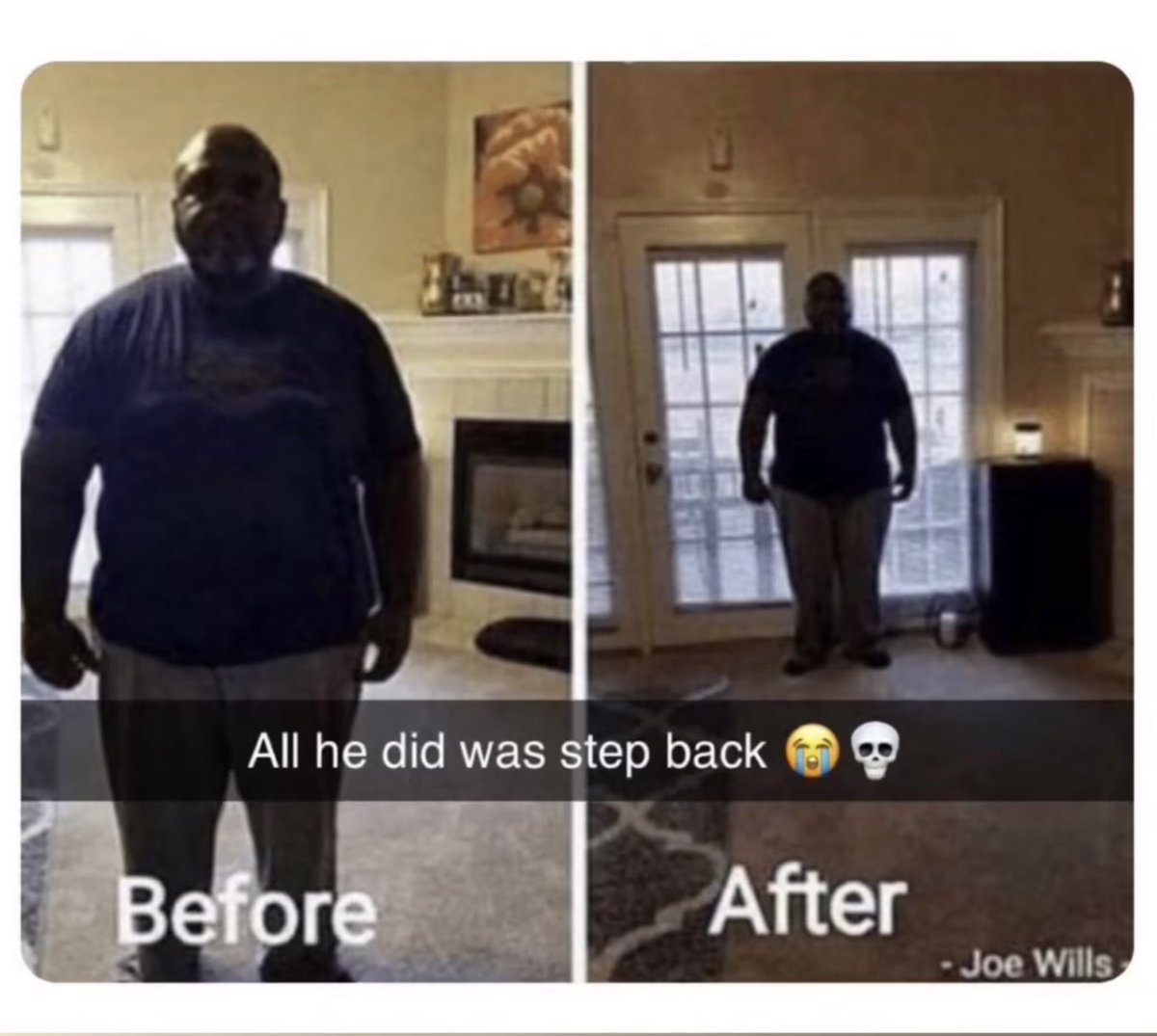 All he did was step back Blank Meme Template