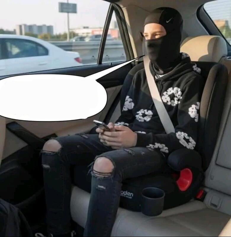Antifa in the back seat Blank Meme Template