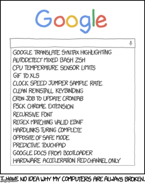 "autoexec code posted by verified twitter users" | image tagged in google,search,history,search history,computer,broken | made w/ Imgflip meme maker