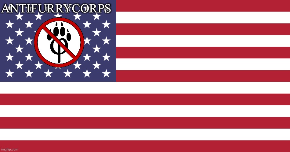 Flag of USA | antifurrycorps | image tagged in flag of usa | made w/ Imgflip meme maker