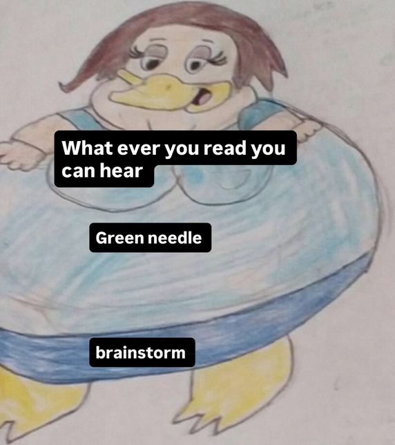 Greeen Neadel Or Haystack Blank Meme Template