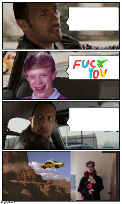 AlalaLlalALLl A have to pee and i ped in my math clas Pee Pee All over yelow pudel undeer me and i dont ever care no more | image tagged in bad luck brian disaster taxi runs over cliff,i hate you,i hit you punc of blood | made w/ Imgflip meme maker