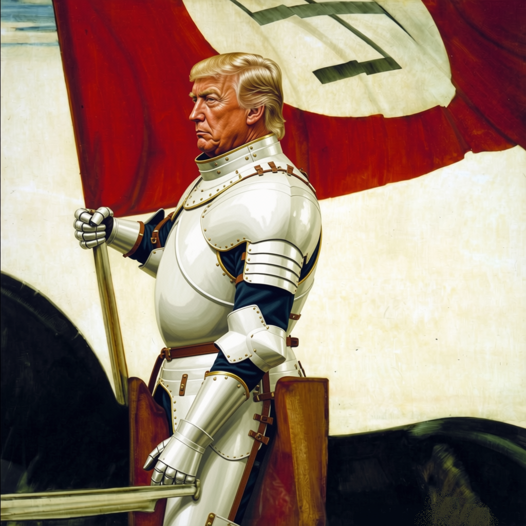 Donald Trump - The Standard Bearer - Great White Hope Blank Meme Template