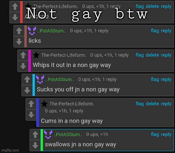 Not gay btw | made w/ Imgflip meme maker
