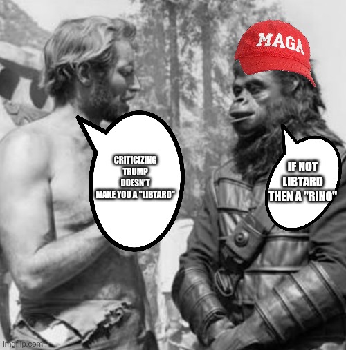 Libtards and rinos | If not libtard then a "rino"; Criticizing trump doesn't make you a "libtard" | image tagged in donald trump,trump,maga,trump sucks,trump supporter,rino | made w/ Imgflip meme maker