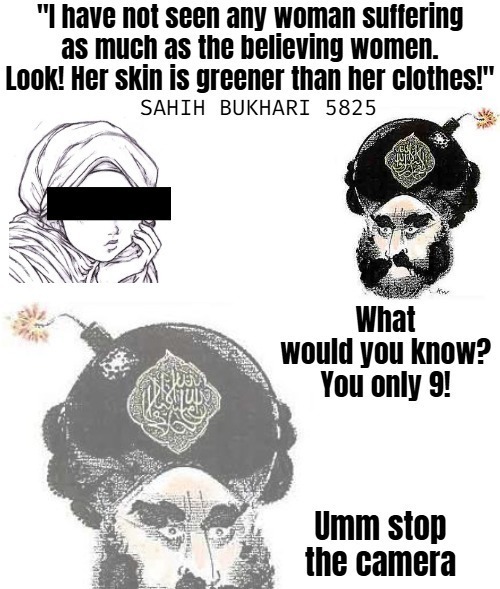 image tagged in islam,muhammad,funny,dark humor,offensive | made w/ Imgflip meme maker