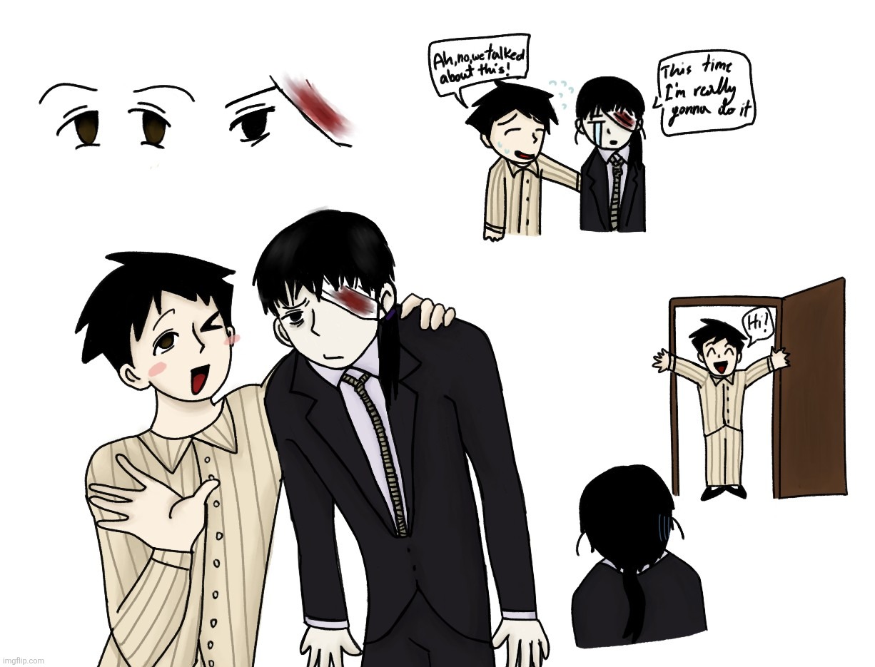 So similar yet so different | image tagged in oc,oc art,drawing | made w/ Imgflip meme maker