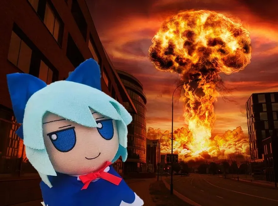 Cirno Snail destroys the haters Blank Meme Template
