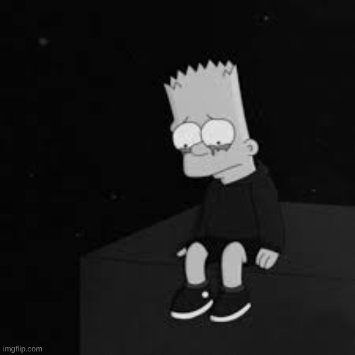 sad bart | image tagged in sad bart | made w/ Imgflip meme maker