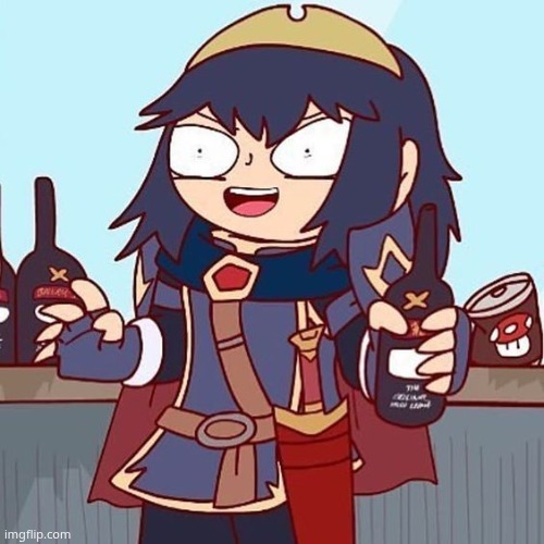 fun fact: its hard to search for fire emblem yuri art because theres a character named Yuri | image tagged in lucina drunk | made w/ Imgflip meme maker