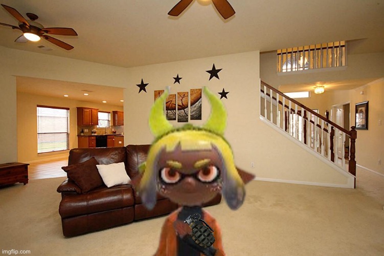 Inkmatas: is this a potato? | image tagged in living room ceiling fans | made w/ Imgflip meme maker