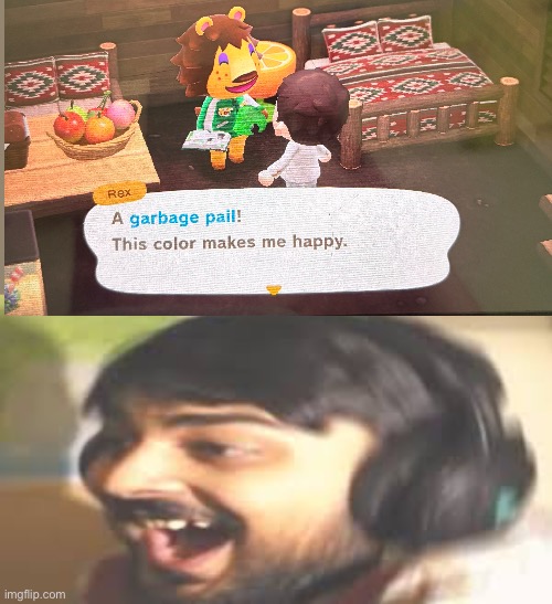 Sheldon wanted me to deliver ts to Rex XD | image tagged in mutahar laughing,animal crossing,nintendo switch,gift,video games,reactions | made w/ Imgflip meme maker