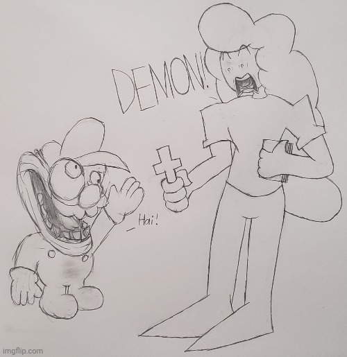 Creature (Ft. Lloyd) | image tagged in horrorbrew,gremlin,drawing | made w/ Imgflip meme maker