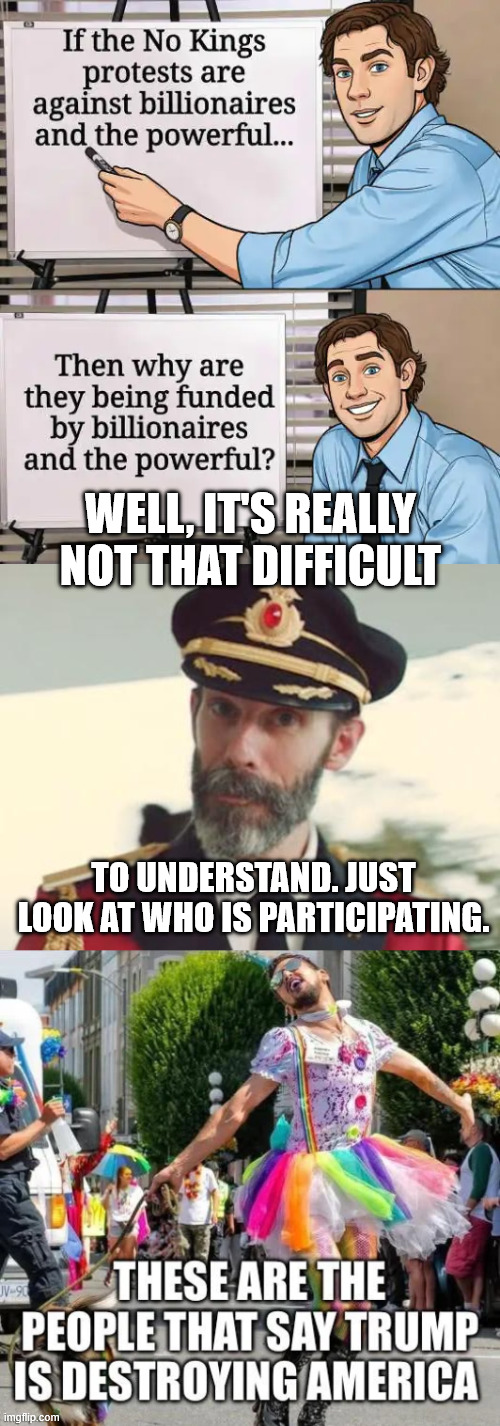 Well, it's really not that difficult to understand. Just look at who is participating. | image tagged in captain obvious | made w/ Imgflip meme maker