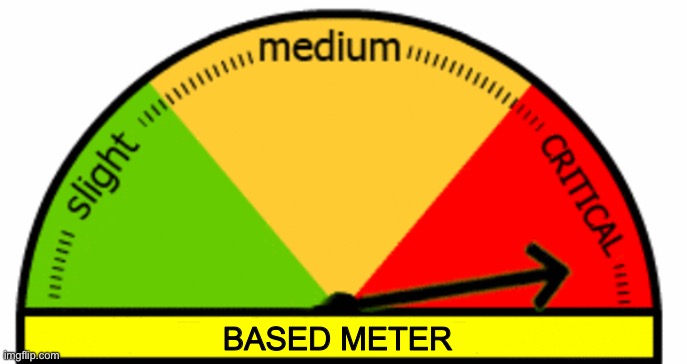 Generic Meter | based meter | image tagged in generic meter | made w/ Imgflip meme maker