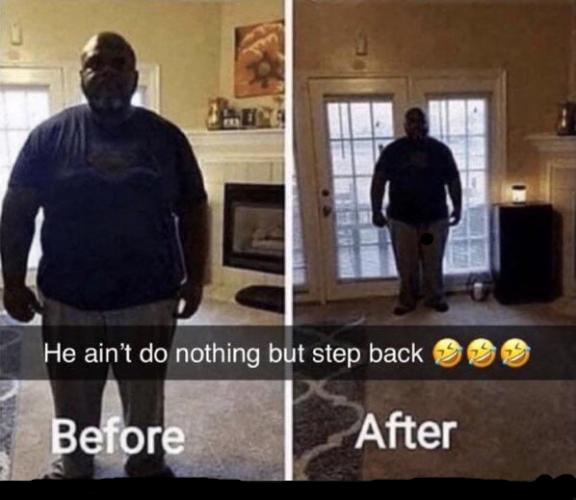 All bro did was step back Blank Meme Template