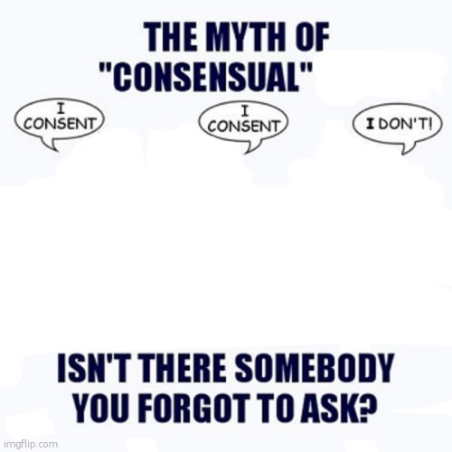 High Quality The myth of consensual sex blank Blank Meme Template