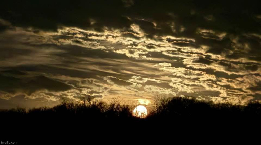 Moon Set | image tagged in moon,horizon,twilight | made w/ Imgflip meme maker