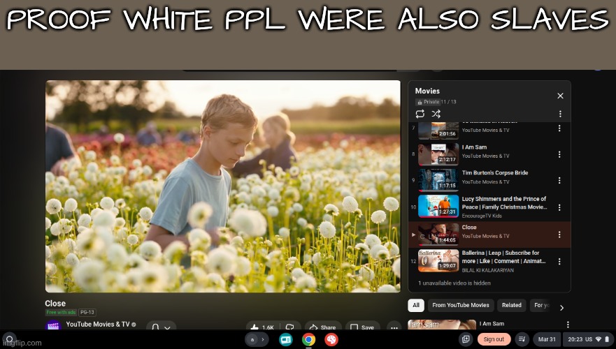 PROOF WHITE PPL WERE ALSO SLAVES | made w/ Imgflip meme maker