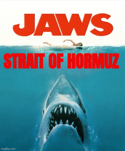 Jaws movie | Strait of Hormuz | image tagged in jaws movie,iran,movies,war | made w/ Imgflip meme maker