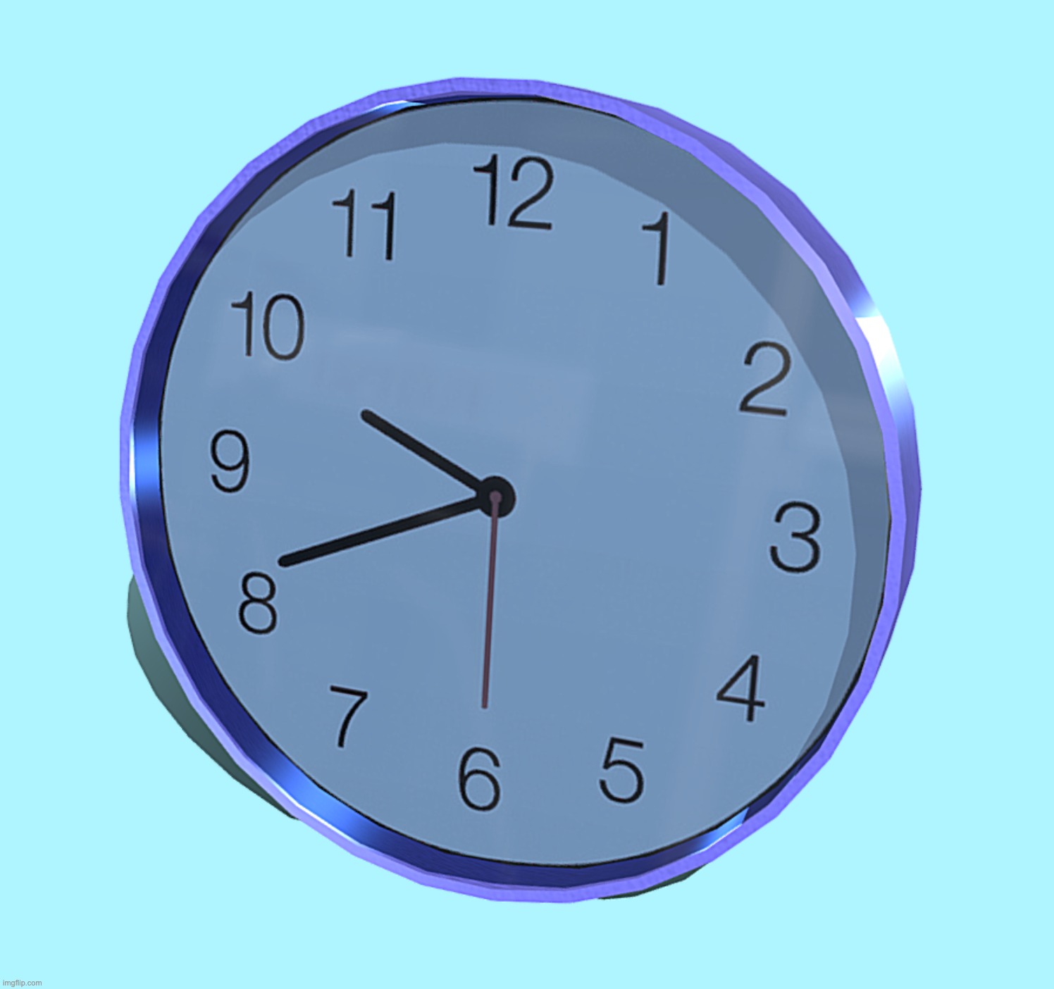 Made w/ Blender 4.5.3 LTS | image tagged in 3d,clocks | made w/ Imgflip meme maker