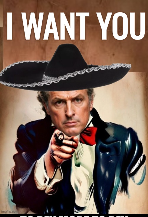 Greasy Gavin as Uncle Sam Blank Meme Template