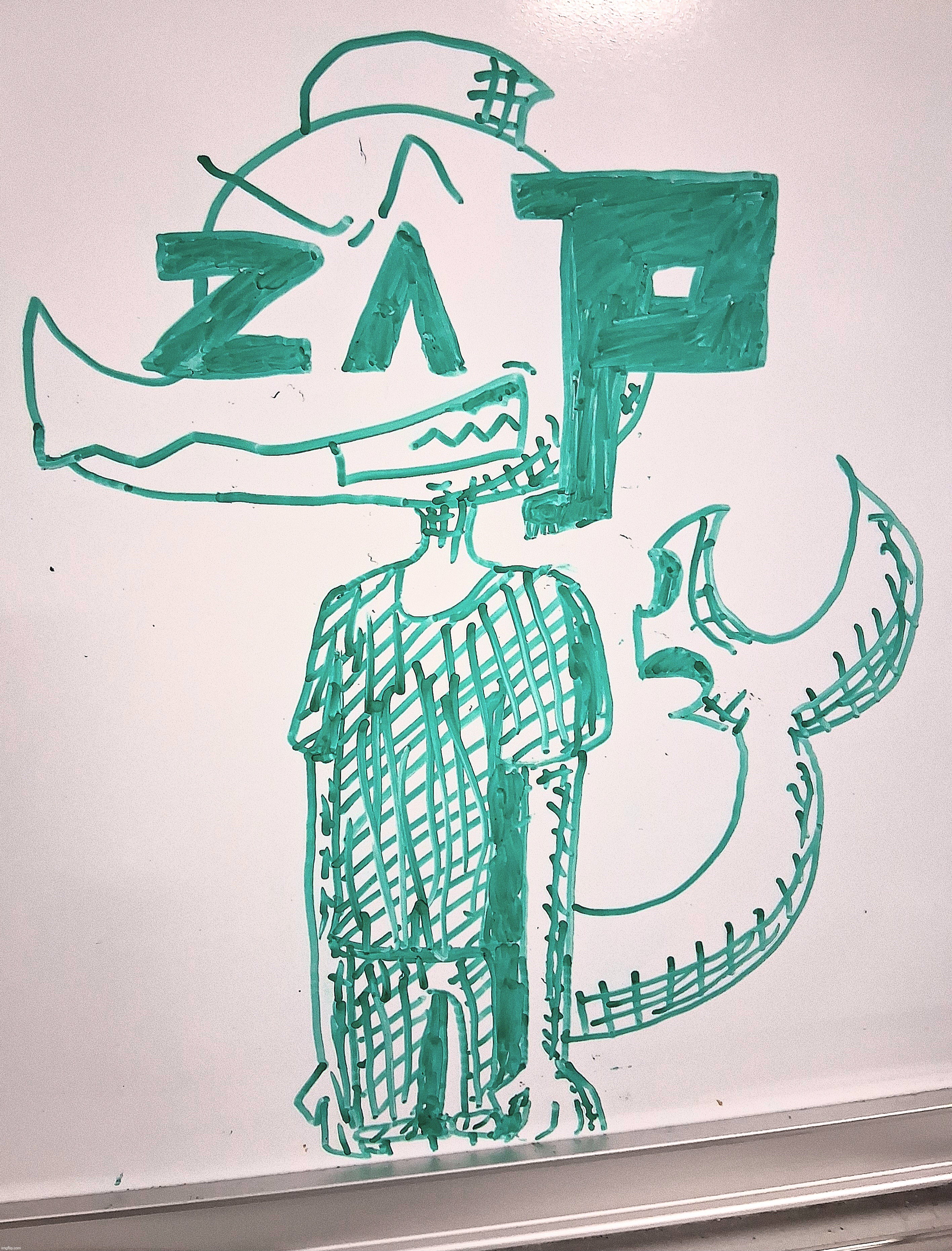 Zap on tha whiteboard | made w/ Imgflip meme maker