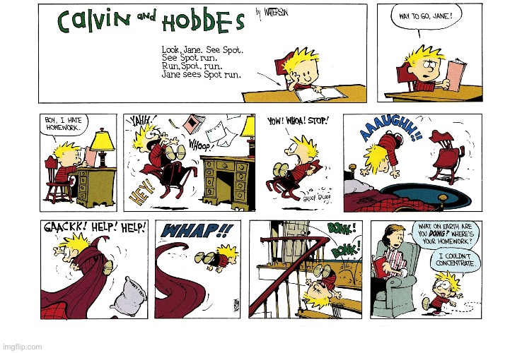 image tagged in calvin and hobbes,comics | made w/ Imgflip meme maker