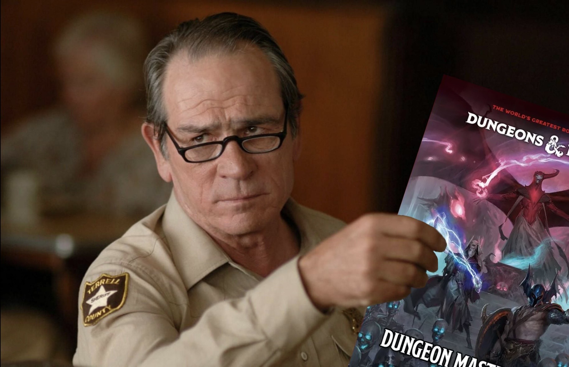 Tommy Lee Jones DnD DM Blank Meme Template