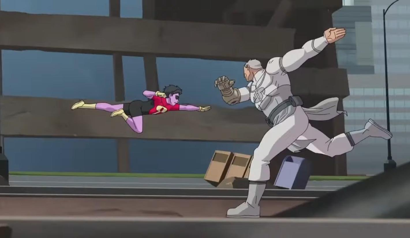 Kid Omni-man vs Conquest Blank Meme Template