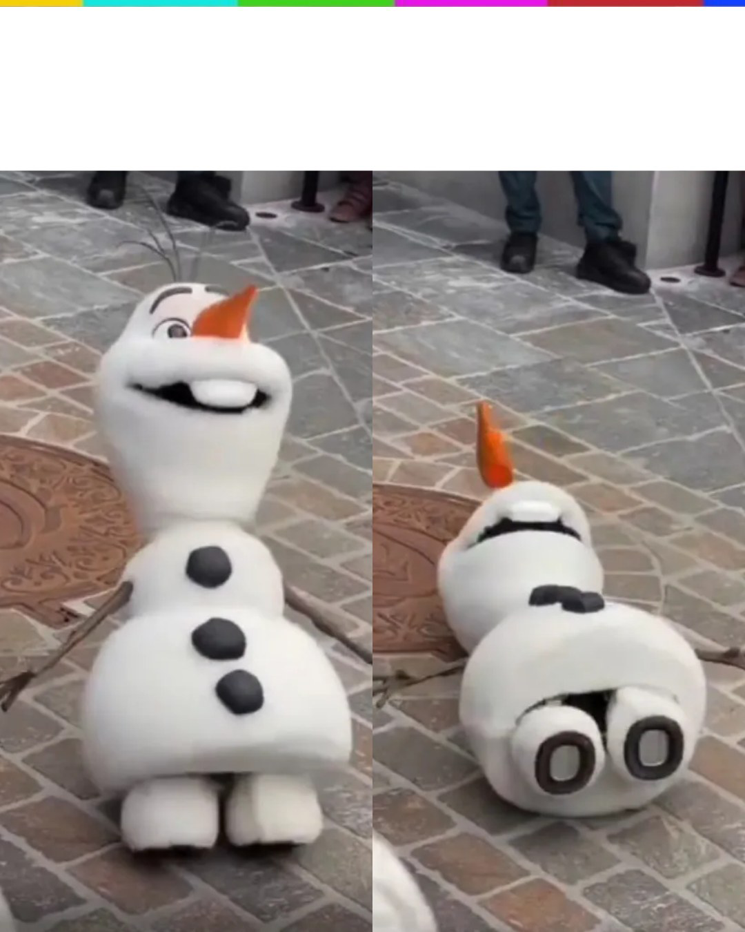 Olaf Collapse Blank Meme Template