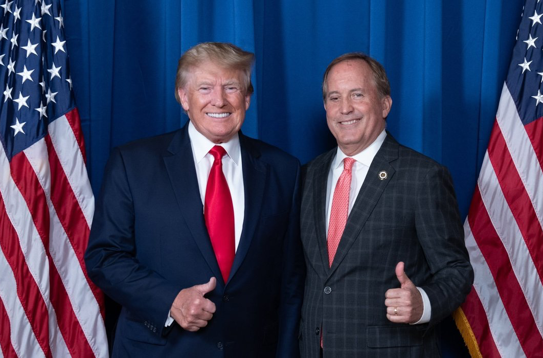 High Quality Ken Paxton and Trump Blank Meme Template