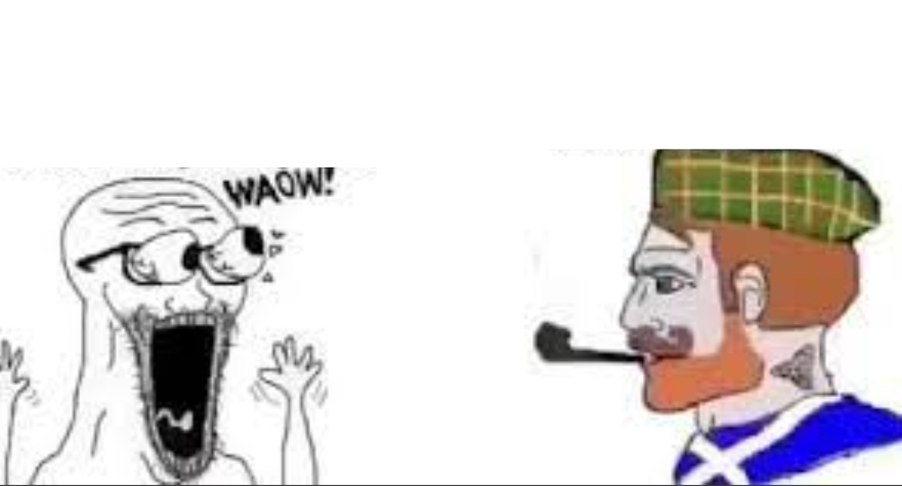 Scottish Chad (Blank) Blank Meme Template