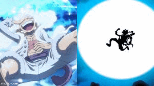 Luffy gear 5 | image tagged in gifs,luffy,gear 5,gear 5 luffy,sun god nika,sun god | made w/ Imgflip images-to-gif maker