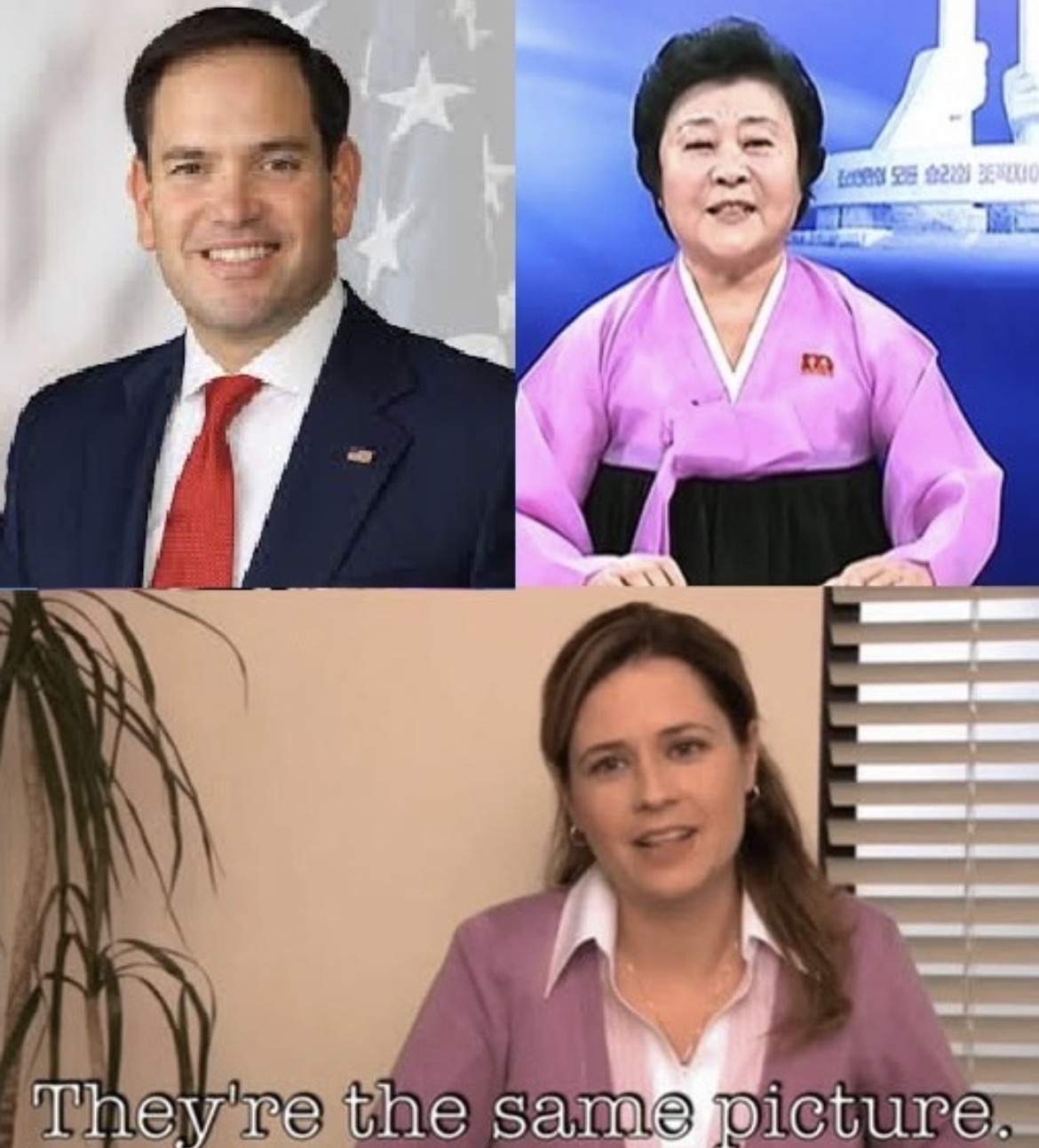 Rubio and North Korea the same Blank Meme Template