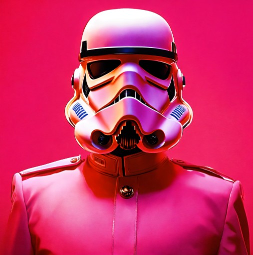 Pink stormtrooper Blank Meme Template