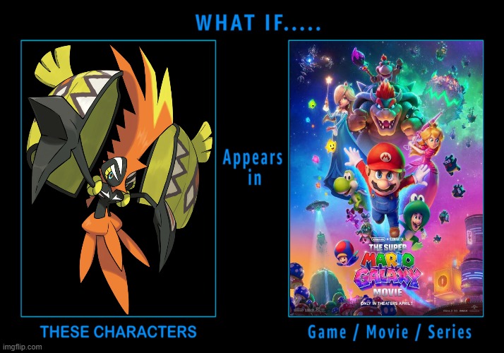 what if tapu koko appears in the super mario galaxy movie ? | image tagged in what if this character appears in this game or movie or series,pokemon,mario,super mario galaxy,what if,crossover memes | made w/ Imgflip meme maker
