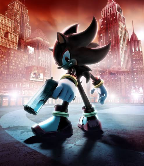 Shadow hedgehog with gun Blank Meme Template